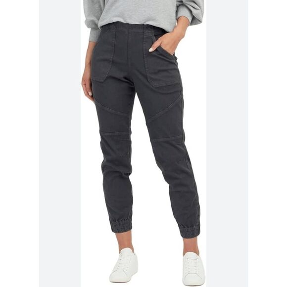 SPANX Pants - SPANX Stretch Twill Cargo Jogger Pants Zip Ankle size Small